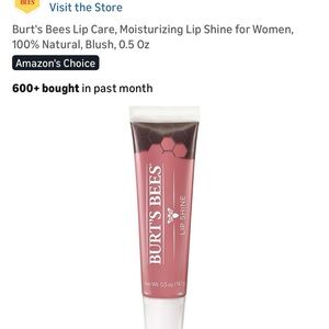 Burt's Bees Lip Shine Gloss in Blush Pink 2 pack